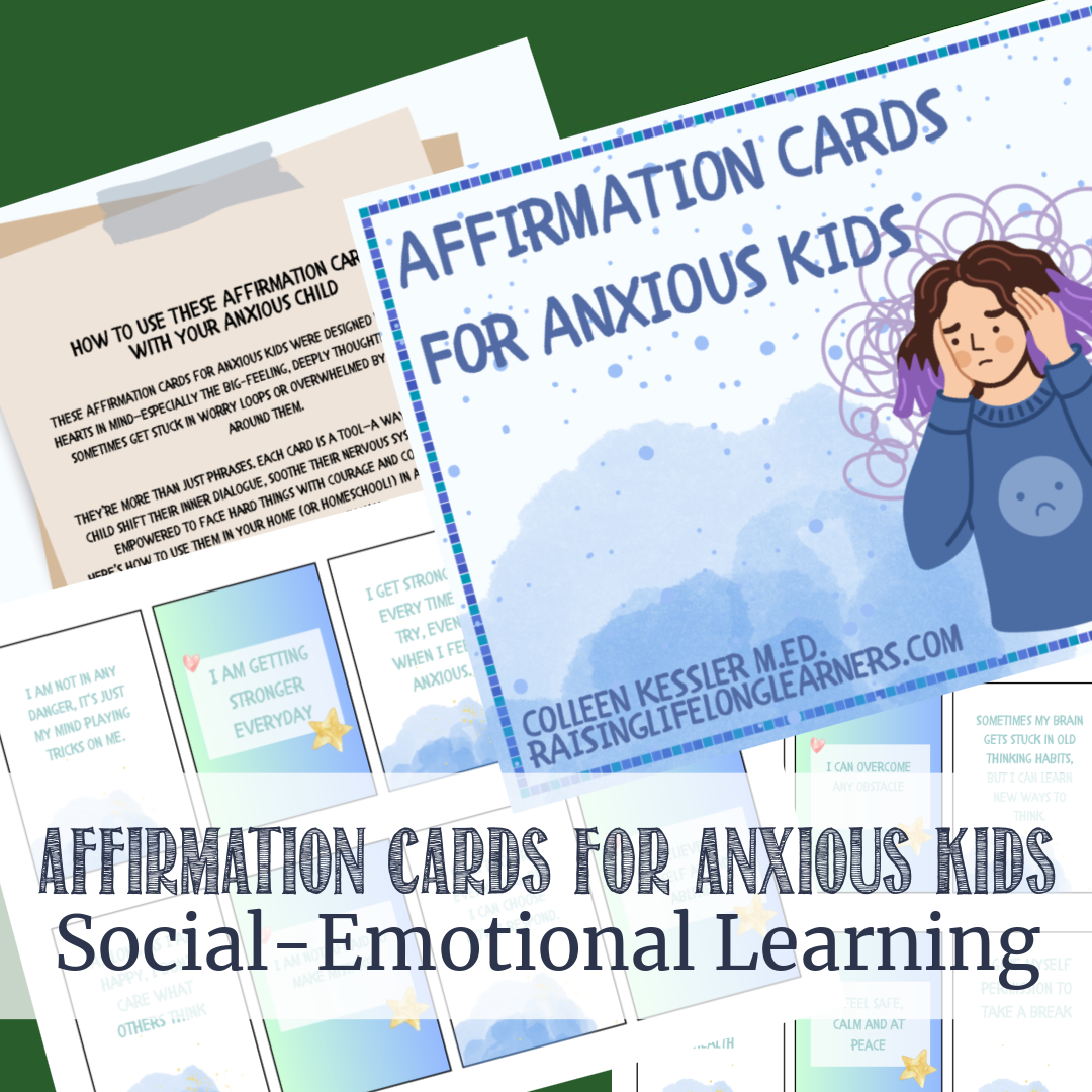 Affirmation Cards for Anxious Kids