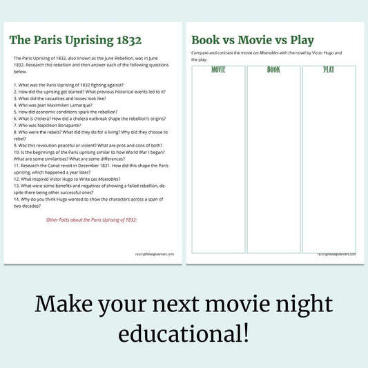 Les Miserables Movie Study