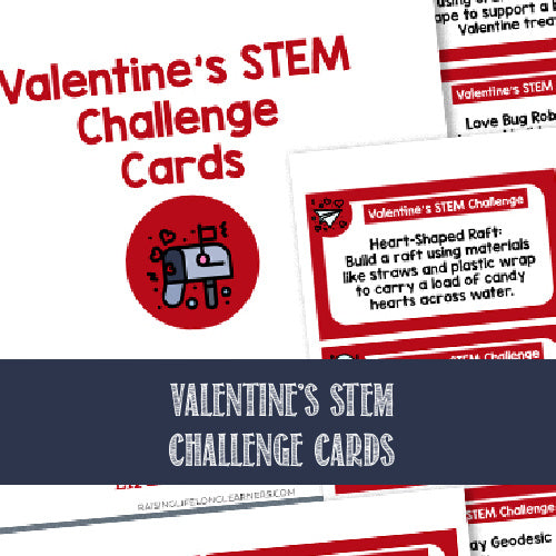 Valentine's Day STEM Challenge Cards