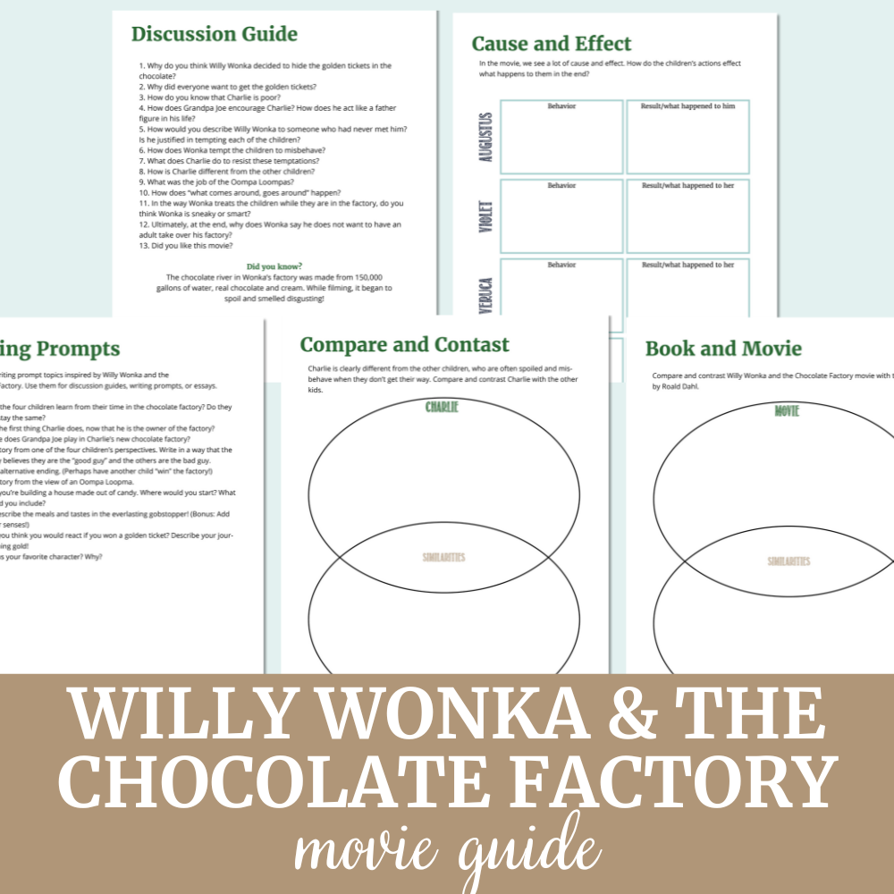 Willy Wonka and the Chocolate Factory Movie Study