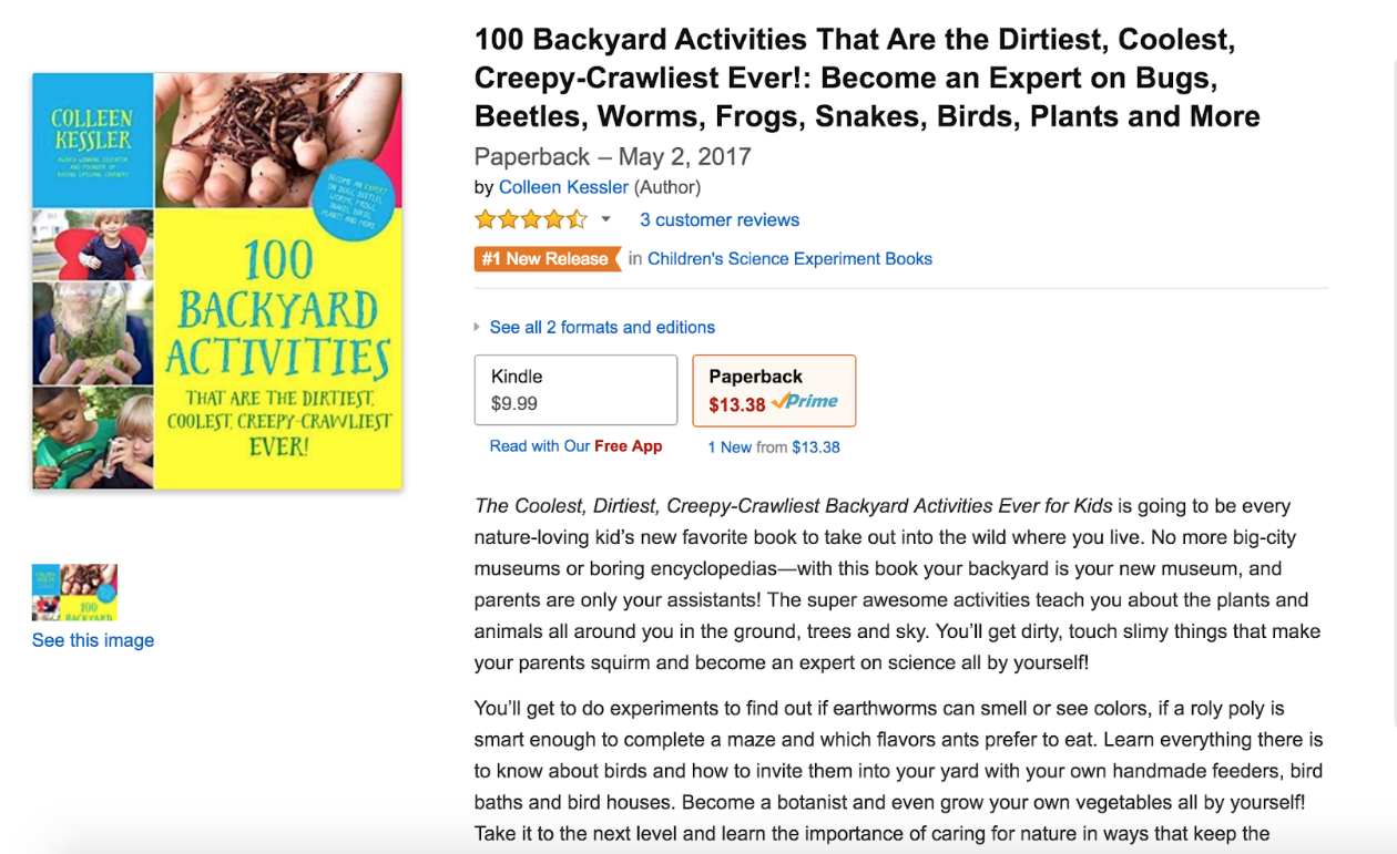 100 Backyard Activities that Are the Dirtiest, Coolest, Creepy-Crawliest Ever! Number 1 New Release